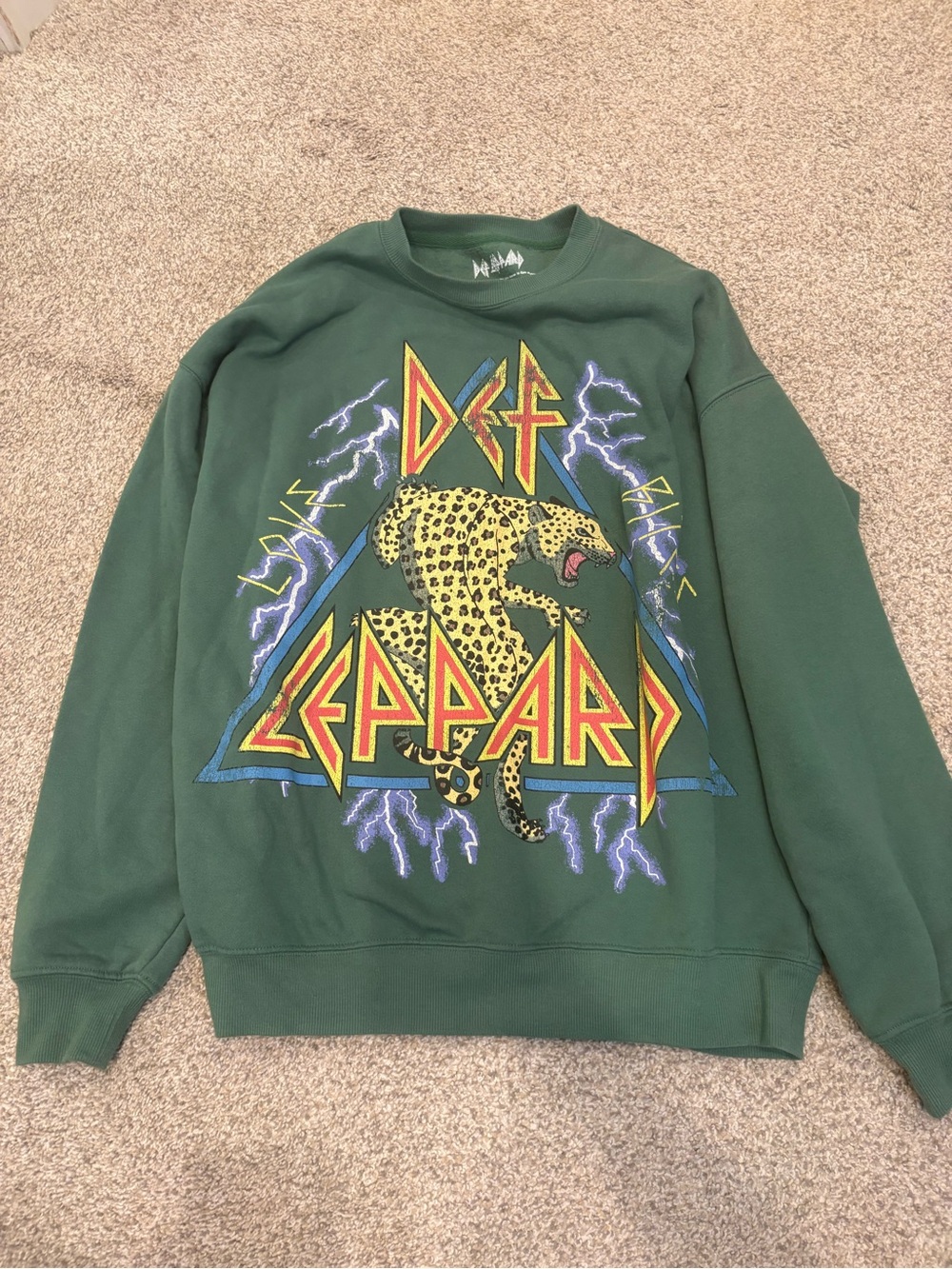 Graphic Crewneck Sweater - Green